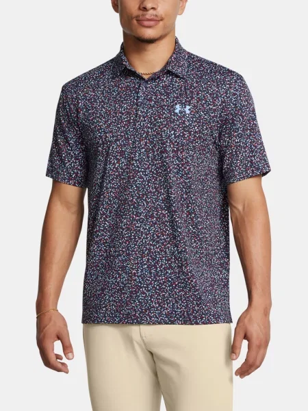 Polokošeľa Under Armour s potlačou modrá
