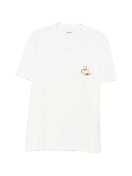 Tricou Marant cu broderie alb
