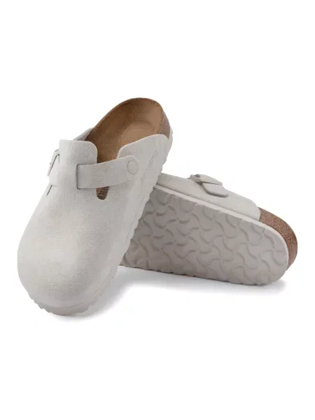 Sandały Birkenstock zamszowe klasyczne białe