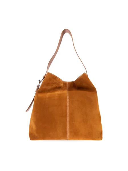 Torebka Alexander Mcqueen zamszowa brązowa