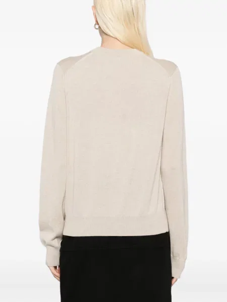 Pulover Maison Kitsune cu broderie