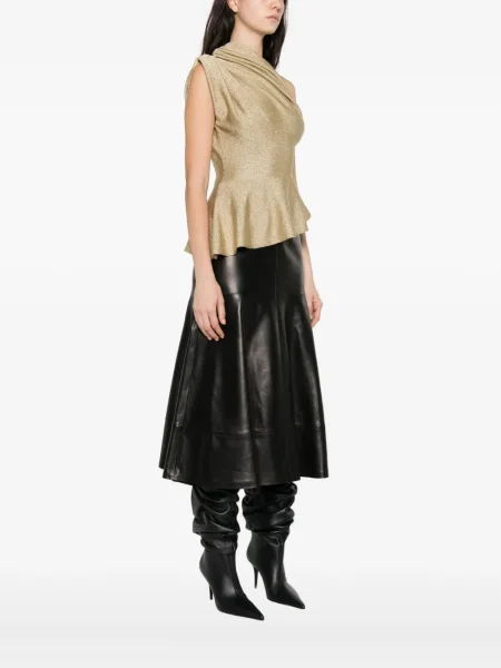 Bluză Khaite drapată galben