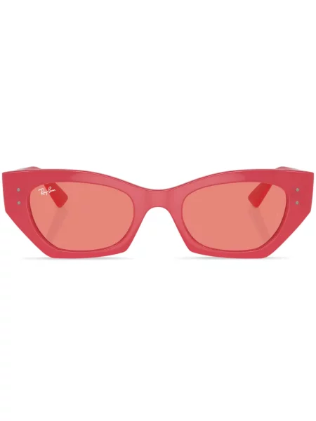 Ochelari de soare Ray-ban cu imprimeu geometric roșu