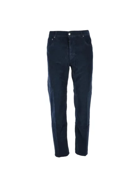 Aksamitne jeansy Dondup niebieskie