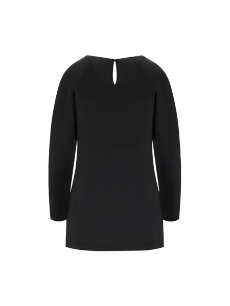 Bluzka z długim rękawem o kroju regular fit ze scuby model ‘UNDICI’ Max Mara czarna