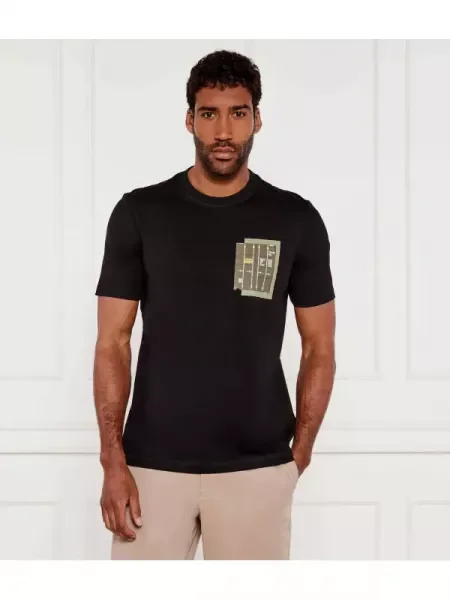 BOSS ORANGE Tricou Te_Container negru