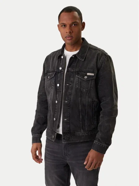 Calvin Klein Jeans Džínsová bunda Classic čierna