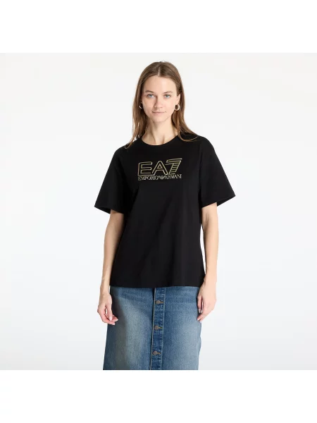 Тениска Emporio Armani Train Visibility W Tee Ss Black/ Gold L черно