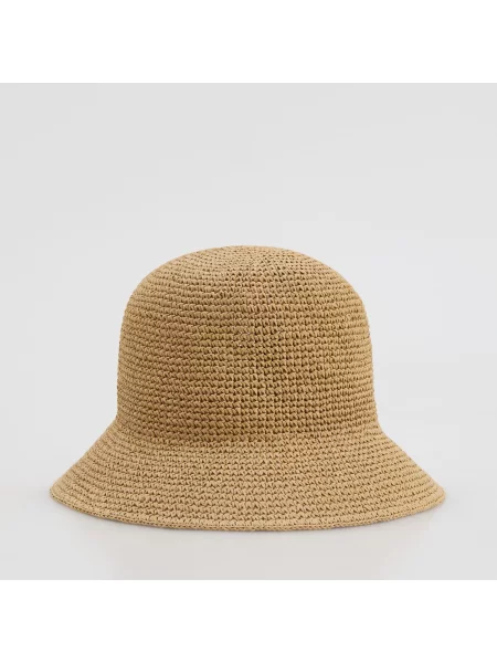 Reserved Slaměný klobouk bucket pšeničná