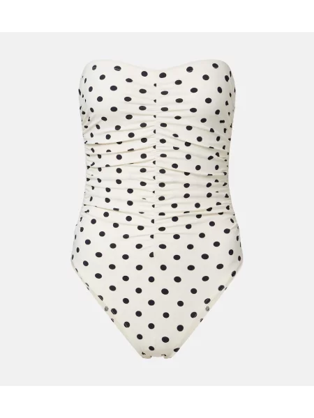 Sutien bandeau Karla Colletto cu buline alb