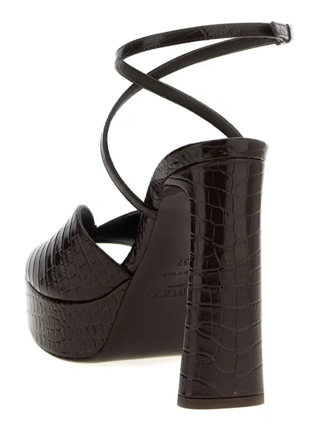 Sandale Jimmy Choo cu platformă cu imagine maro