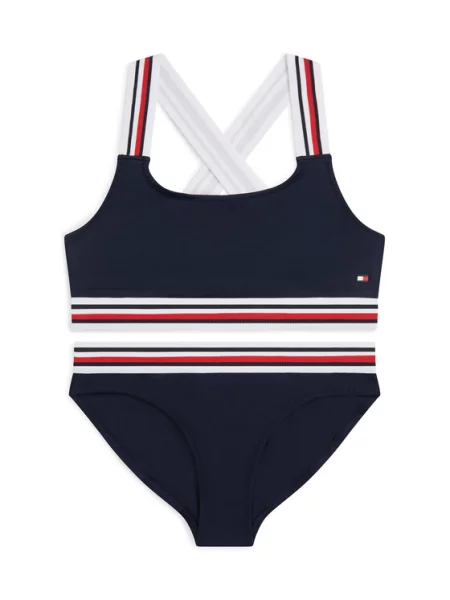 Tommy Hilfiger Maudymosi kostiumėlis Tamsiai mėlyna
