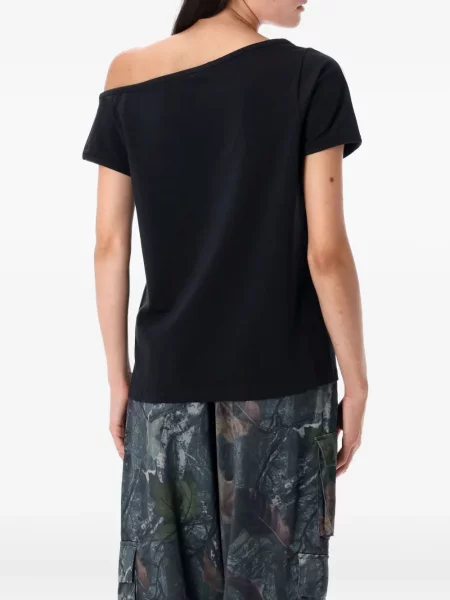 Pantaloni scurți Adidas zdrențuiți cu dungi din satin maro