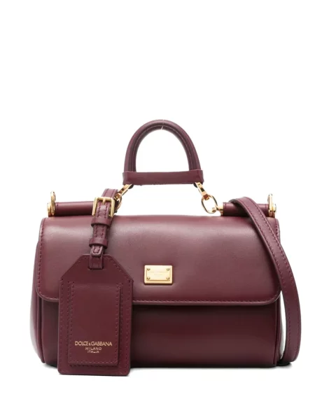 Top Dolce & Gabbana din piele roșu