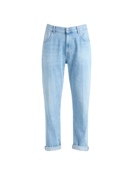 Dżinsy z szerokimi nogawkami Dondup niebieski