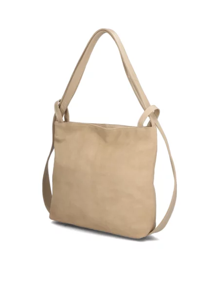 Lazzarini velur kabelka Hobo béžová