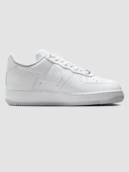 Кожаные кроссовки Nike Air Force 1 белые