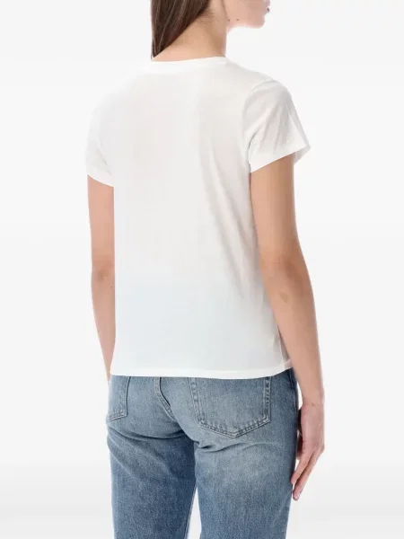 Tricou Polo Ralph Lauren lung cu decolteu în V albastru