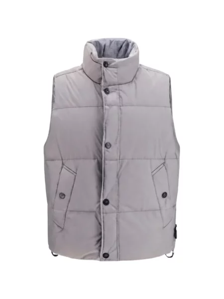 Matlasat vestă Stone Island cu strasuri gri