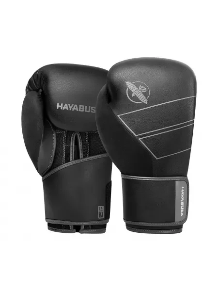 Rękawice bokserskie Hayabusa S4 Leather black czarne