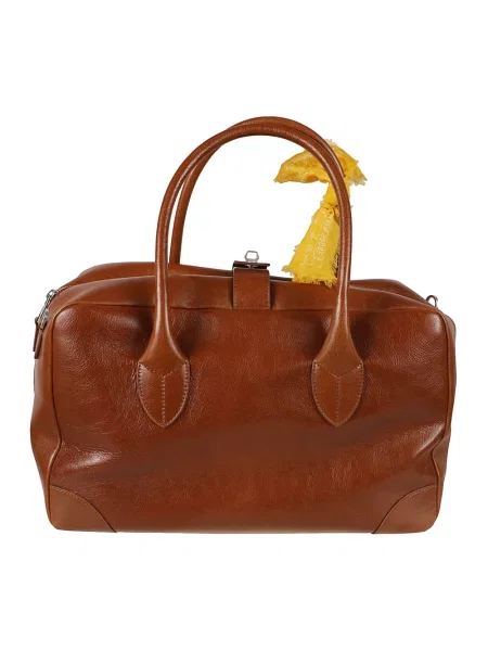 Shopperka Golden Goose skórzana brązowa
