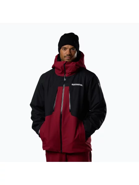 Geacă de schi pentru bărbați Rossignol Velika Insulated tibetan red/black negru