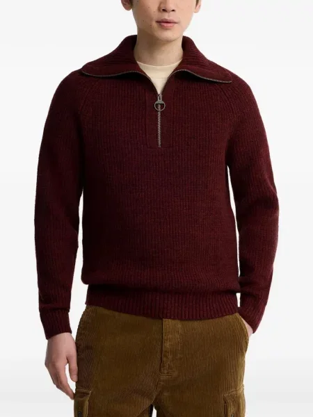 Pulover Barbour de lână roșu