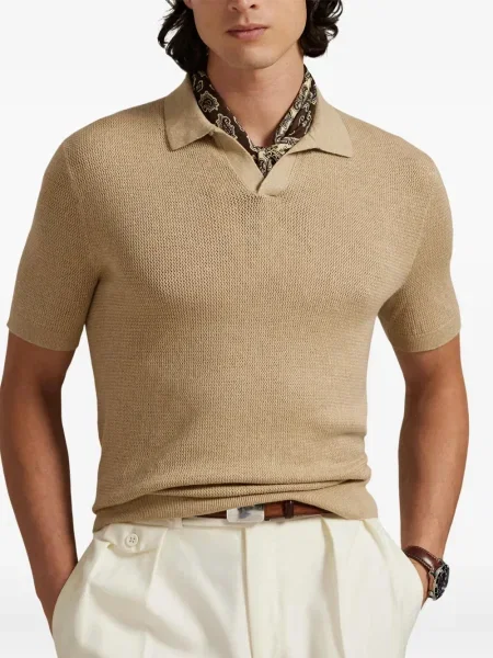 Плисирана шапка с козирки Polo Ralph Lauren на райета кепър синьо
