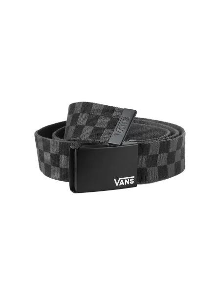 Vans Deppster II web Belt Grey Mężczyźni Pasek Vans Szary Size: One size czarny