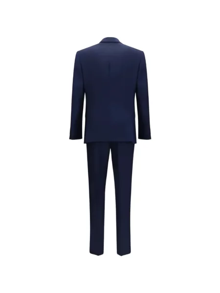 Costum Boss cu două rânduri de nasturi albastru
