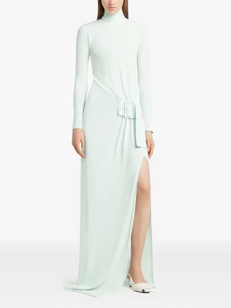 Rochie maxi Courreges lungă de costum verde