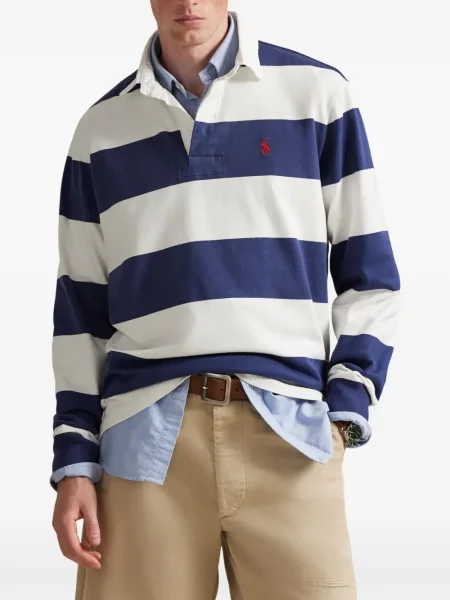 Кожени чорапи Polo Ralph Lauren с отворена пета с пейсли десен бяло