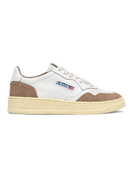 Sneakersy Autry brązowe