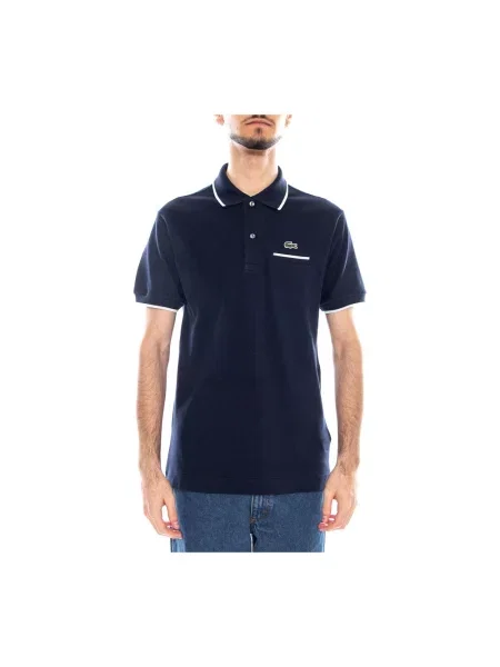 Lacoste Polo Granatowy niebieska