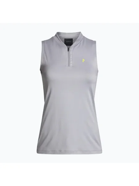 Olcsóbban. Női trekking póló Peak Performance Turf Zip SL Méret: M szürke