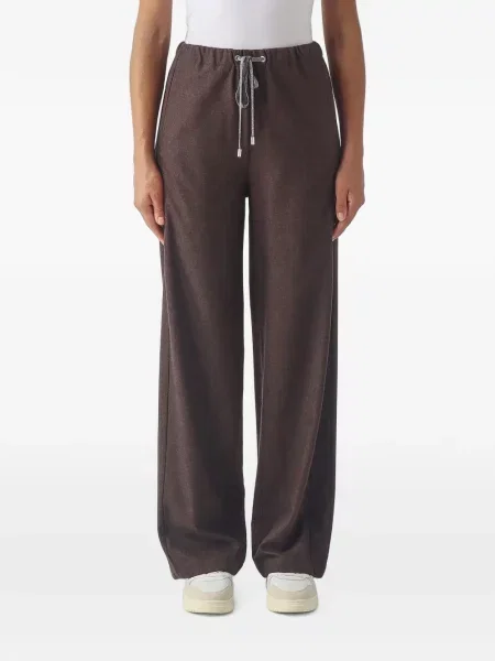 Pantaloni Gran Sasso cu cordon maro