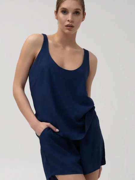 Легкий пижама Leinle синяя