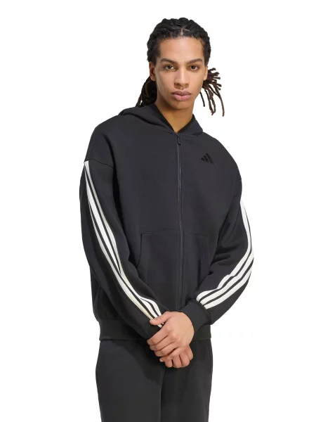 ADIDAS SPORTSWEAR Športová mikina so čierna biela