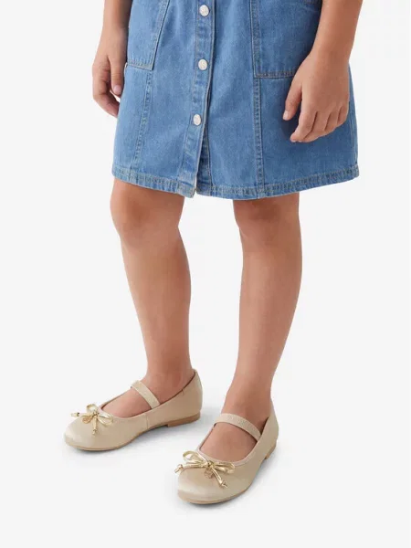 Детские балетки Guess бежевые