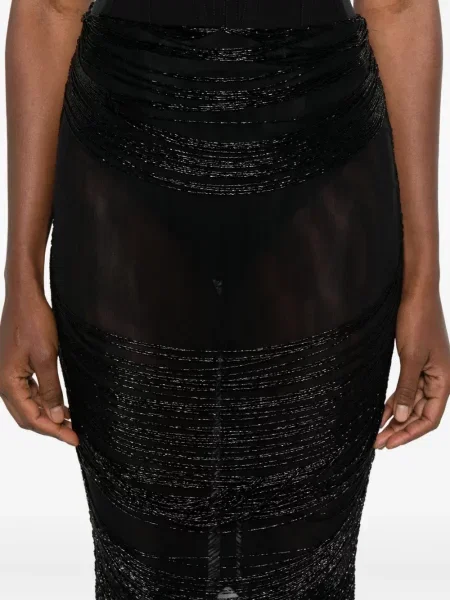 Maksi suknja Mônot na rese crna