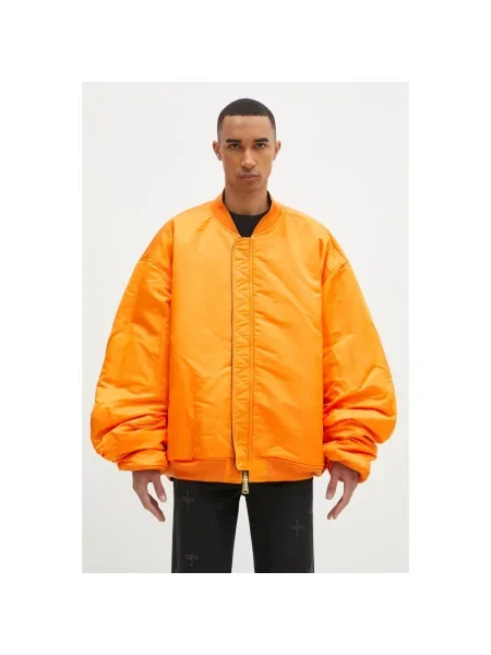 Kurtka skórzana Vetements czarna