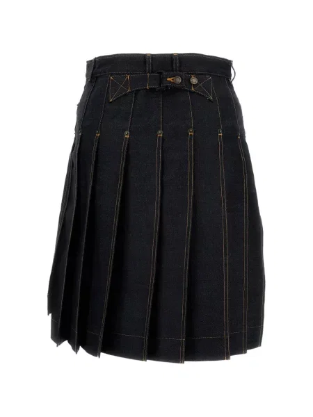 Fusta mini Thom Browne asimetrică albastru