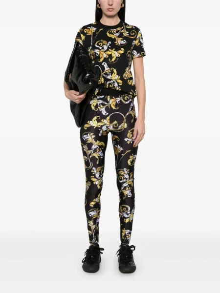 Клинове Versace Jeans Couture с принт черно