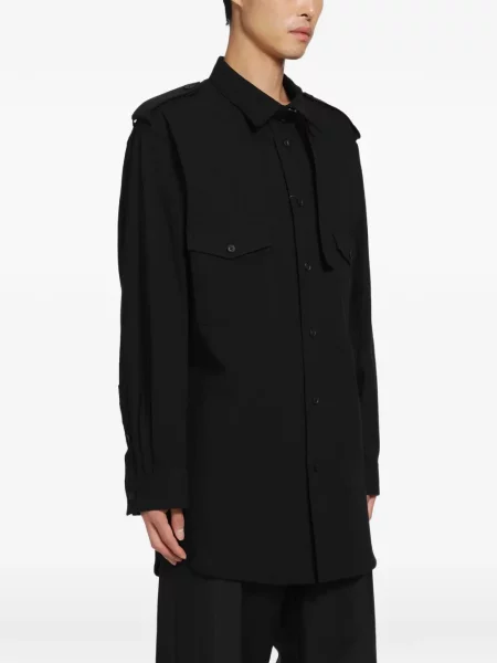 Gulerat cămașă Yohji Yamamoto negru