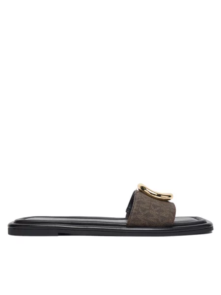 Klapki MICHAEL Michael Kors brązowe