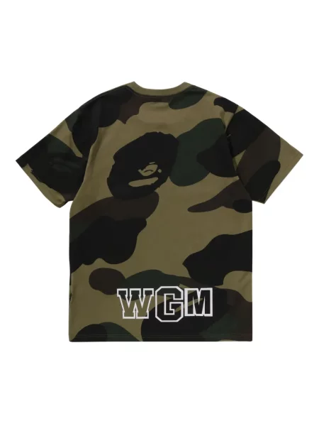 Tricou A Bathing Ape® cu model camuflaj verde