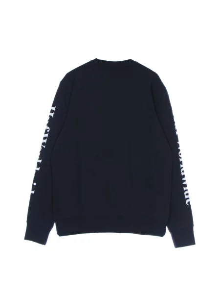 Bluza Huf z okrągłym dekoltem niebieska