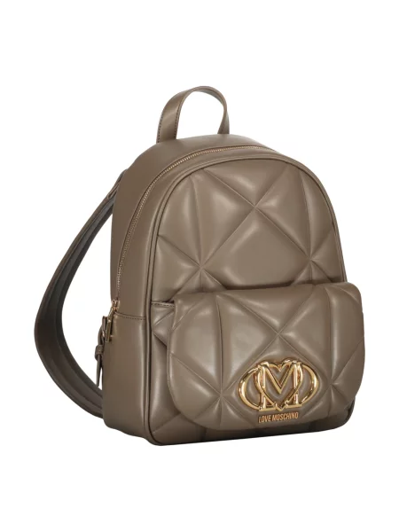 Plecak Love Moschino brązowy