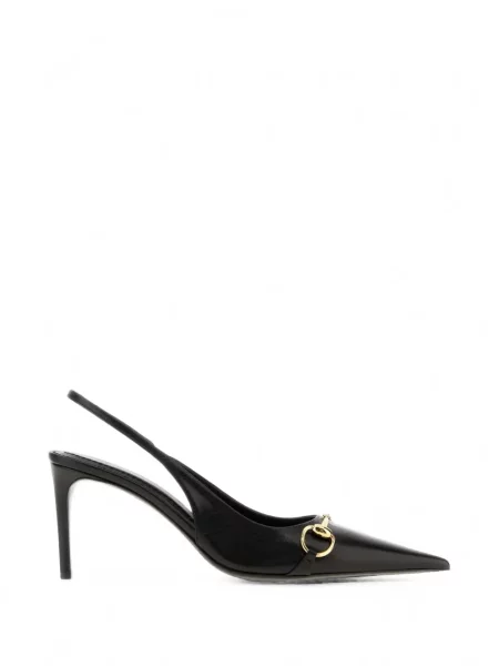 Pantofi cu toc Gucci slingback negru
