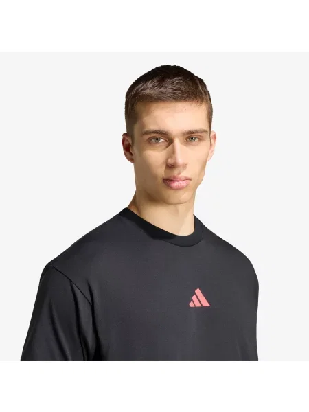 Тениска adidas Running State Of Mind Graphic T-Shirt UNISEX Black/ Pure Turbo M черно
